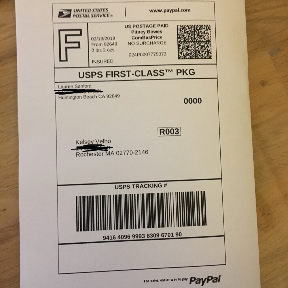Shipping Label for Trade